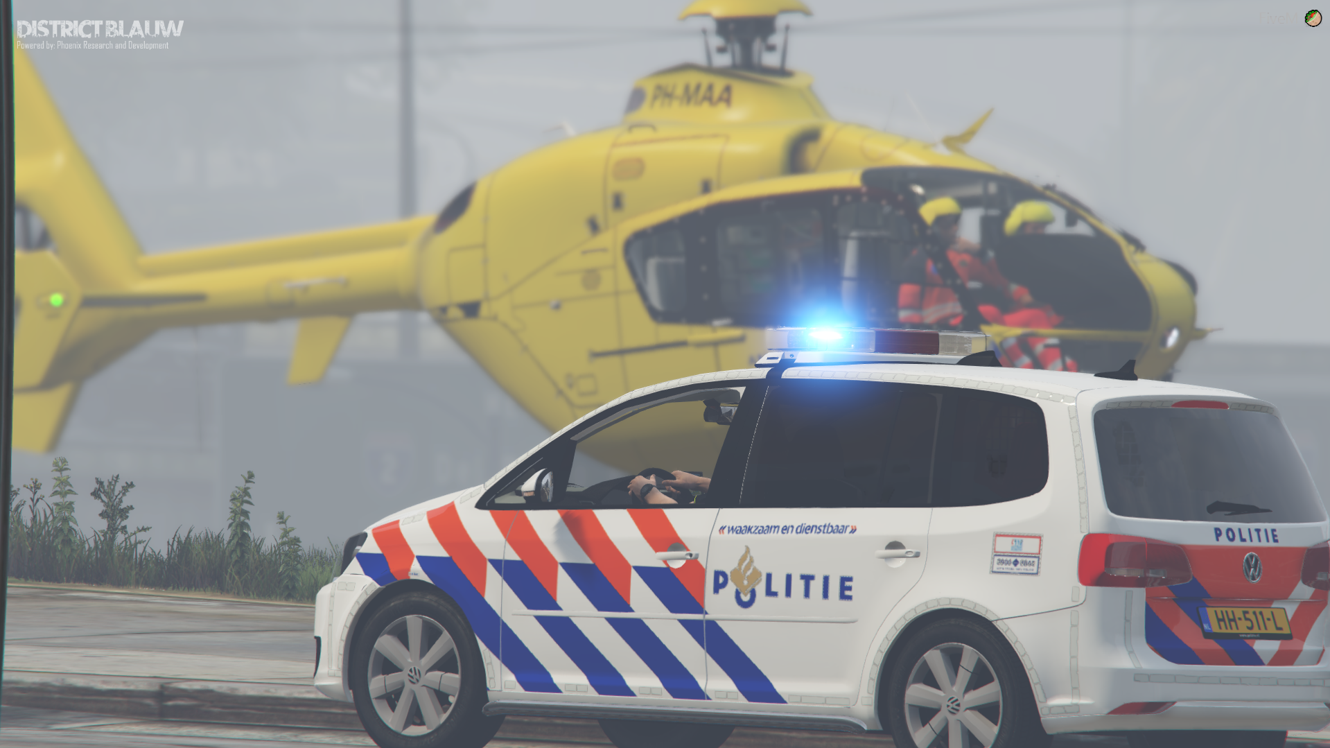 District Blauw sfeerbeeld