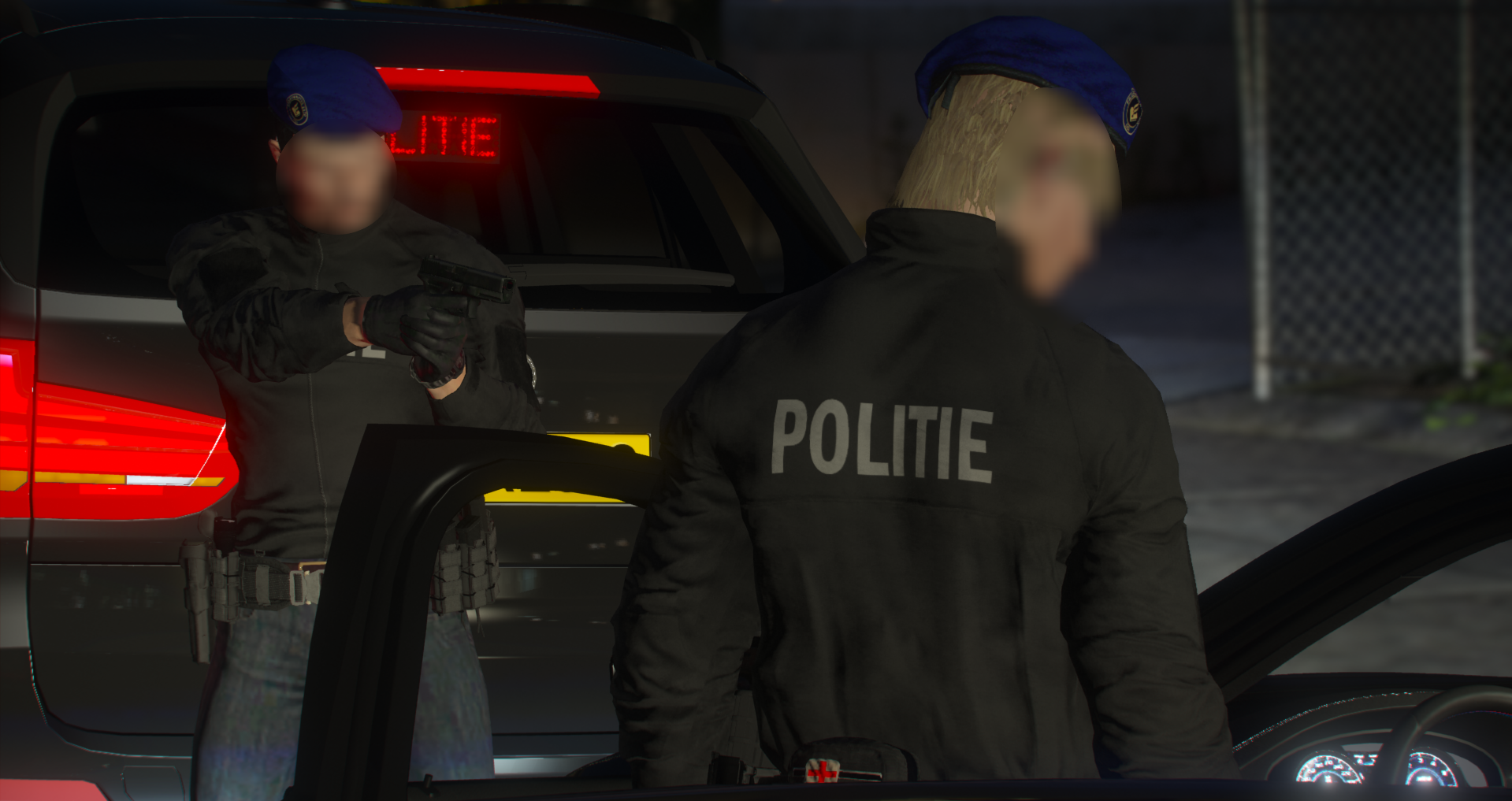 District Blauw sfeerbeeld